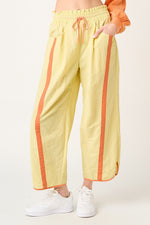 Load image into Gallery viewer, Nylon Barrel Leg W/Sporty Stripe Pant
