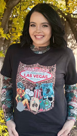 Load image into Gallery viewer, STERLING KREEK VIVA LAS COWGIRL MESH TOP
