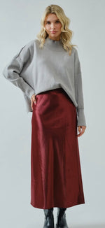 Load image into Gallery viewer, Satin Midi Skirt
