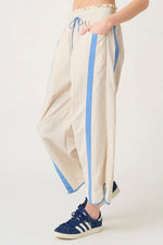 Load image into Gallery viewer, Nylon Barrel Leg W/Sporty Stripe Pant
