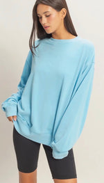 Load image into Gallery viewer, Double Zero ~ Mineral Washed Crew Neck Sweatshirt
