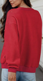 Load image into Gallery viewer, Cozy Reversible Oversize Mock Neck Sweatshirt
