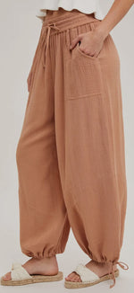 Load image into Gallery viewer, Harem Drawstring Pants
