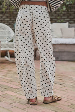 Load image into Gallery viewer, Classic Black &amp; White Polka Dot Denim
