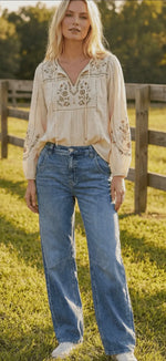 Load image into Gallery viewer, ARTEMIS VINTAGE ~ Adjustable Waistband Relaxed Barrel
Fit Jeans
