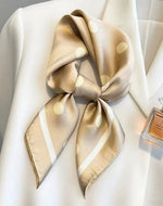 Load image into Gallery viewer, Polka Dot Square Color Block Scarf
