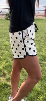 Load image into Gallery viewer, STERLING KREEK ~ POLKA DOT POSIE SHORTS -
CREAM
