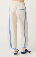 Load image into Gallery viewer, Nylon Barrel Leg W/Sporty Stripe Pant
