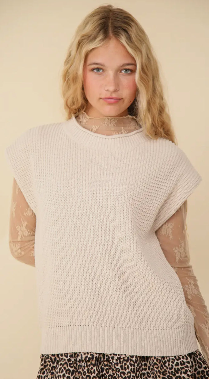 New In Soft Knit Sweater Vest