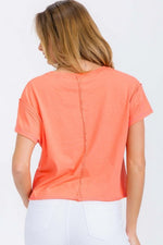 Load image into Gallery viewer, Raw Edge Short Tee
