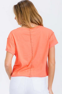 Raw Edge Short Tee