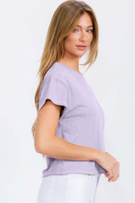 Load image into Gallery viewer, Raw Edge Short Tee
