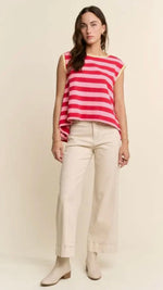 Load image into Gallery viewer, Oversized Stripe Tank (Runs Big)

