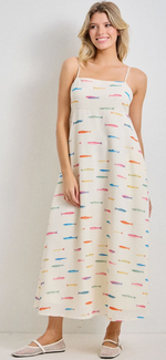 Load image into Gallery viewer, Fish Print Midi Dress
