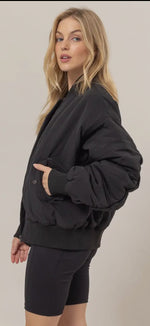 Load image into Gallery viewer, HYFVE ~ Oversized Bomber Puffer Jacket
