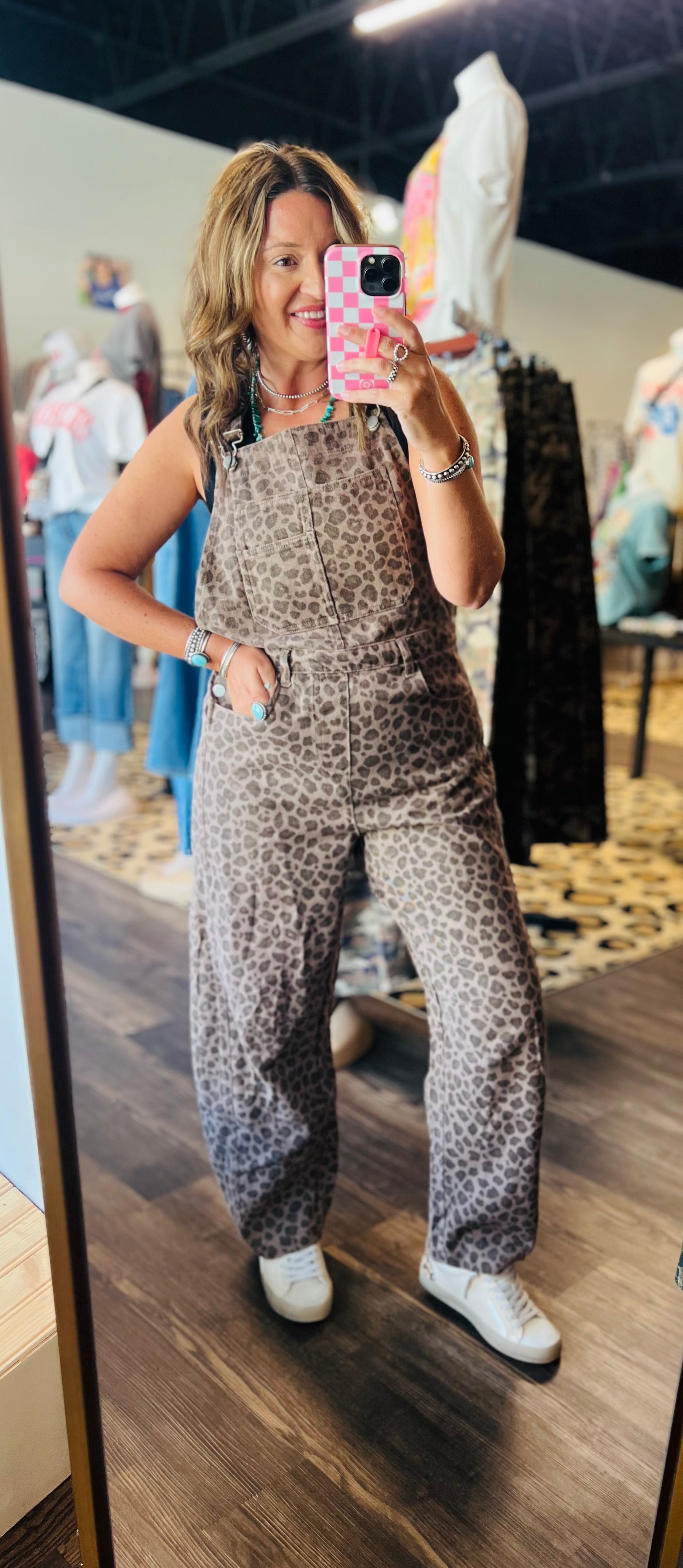 Leopard Slight Barrel Overalls