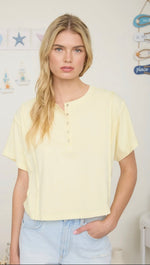 Load image into Gallery viewer, Boxy Fit Henley Top
