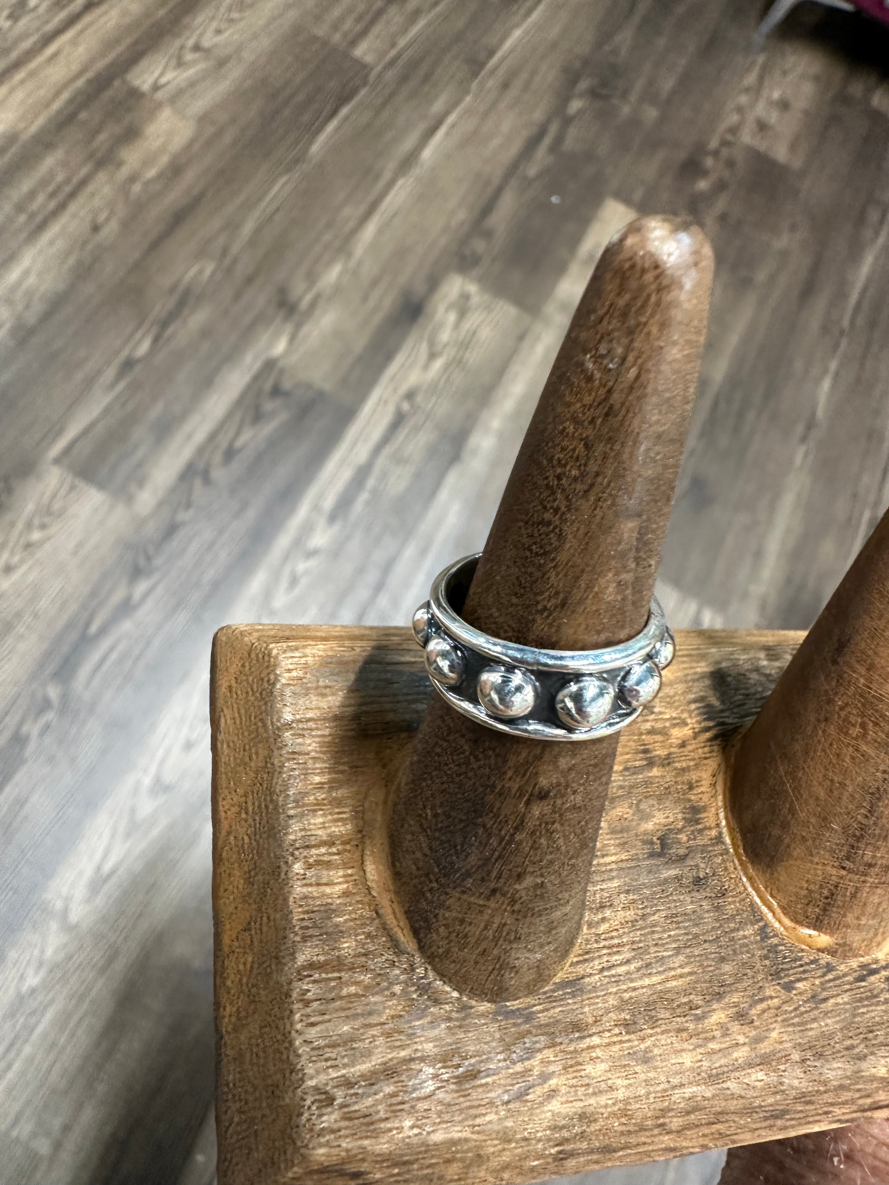 Sterling Silver Large Pearl Ring