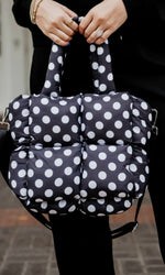 Load image into Gallery viewer, Polka Dot Puff Tote
