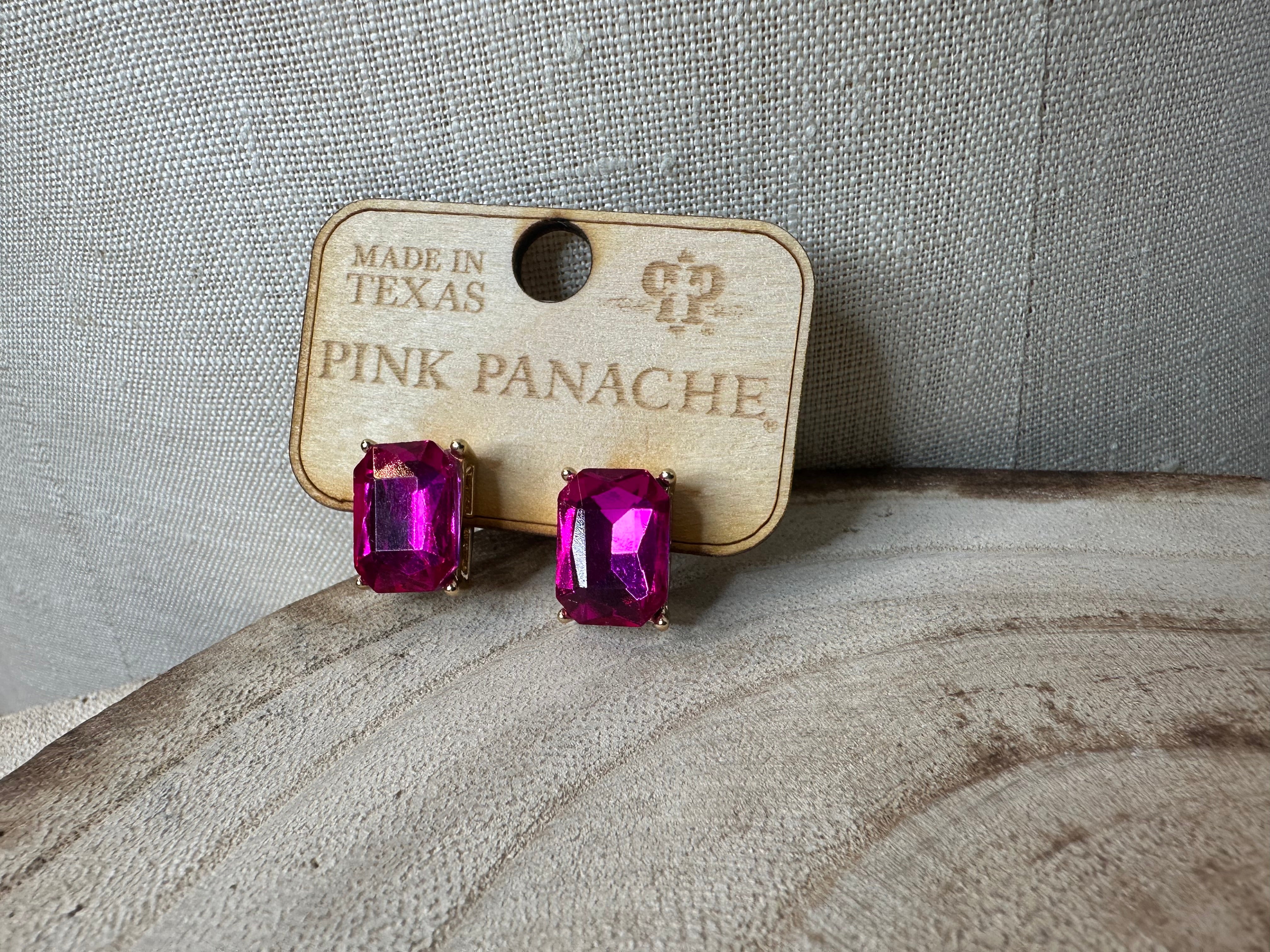 Pink Panache Stud Ear Ring