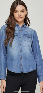 Blue Age Chambray Denim Shirt