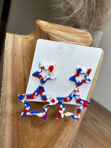 4th July Stars Earrings