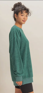 Load image into Gallery viewer, Double Zero~ Oversized Crewneck Casual Sweatshirt
