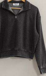 Load image into Gallery viewer, Hyfve Butter Soft Mineral Wash Half Zip Long Sleeve Pullover
