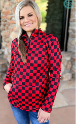 Load image into Gallery viewer, Sterling Kreek Pep Rally Pullover Red &amp; Black
