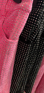 Load image into Gallery viewer, Sterling Kreek Jitterbug Bling Shorts Hot Pink/Black
