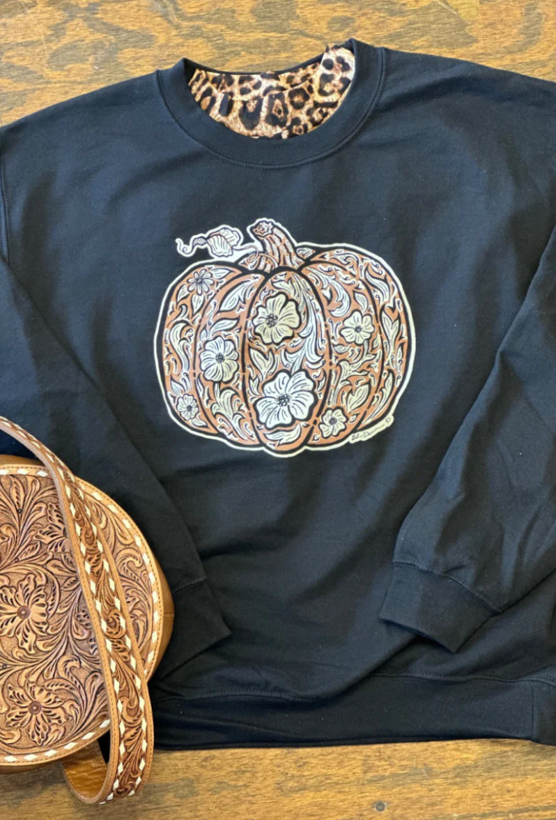 Sterling Kreek Tooled In Time Pumpkin Sweatshirt