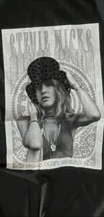 Load image into Gallery viewer, Stevie Nicks Black or Charcoal Bling Accent Graphic Tee
