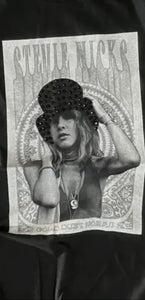 Stevie Nicks Black or Charcoal Bling Accent Graphic Tee