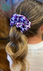 Load image into Gallery viewer, Sterling Kreek PEP RALLY SCRUNCHIES Purple, Red, or Royal
