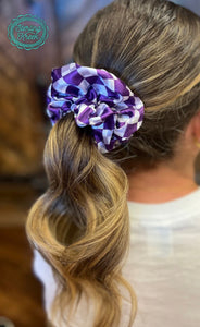 Sterling Kreek PEP RALLY SCRUNCHIES Purple, Red, or Royal