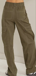 Load image into Gallery viewer, Hyfve Major Moves Contrast Stitch Twill Cargo Pants
