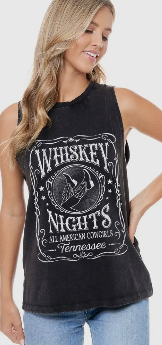 Zutter Whiskey Night Mineral Washed Tank