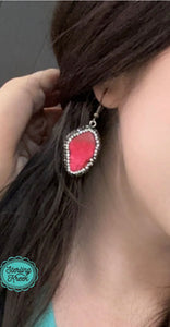 Sterling Kreek Round Rock Earrings White or Pink