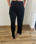 Load image into Gallery viewer, Velvet Ribbed Wide Leg Pants
