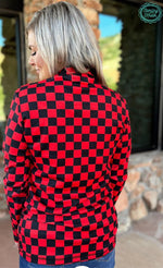 Load image into Gallery viewer, Sterling Kreek Pep Rally Pullover Red &amp; Black
