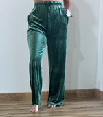Load image into Gallery viewer, Velvet Ribbed Wide Leg Pants
