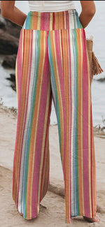 Load image into Gallery viewer, Striped Wide Leg Palazzo Pants
