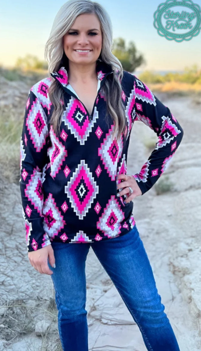 Sterling Kreek Pretty In Pink Pullover