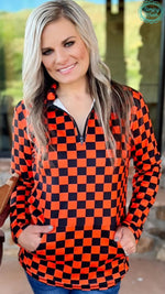 Load image into Gallery viewer, Sterling Kreek Pep Rally Pullover Orange &amp; Black
