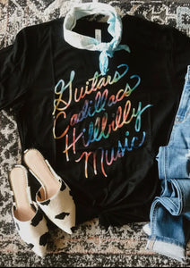 Guitars, Cadillacs, and Hillbilly Music Graphic Tee