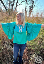 Load image into Gallery viewer, Sterling Kreek Into the Night Top Black or Teal
