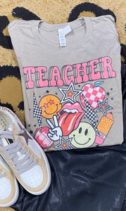 Retro Teacher Graphic Tee