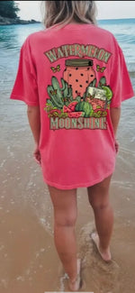 Load image into Gallery viewer, Watermelon Moonshine Front/BackGraphic Tee
