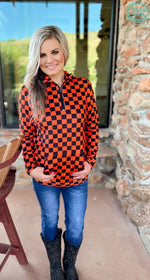 Load image into Gallery viewer, Sterling Kreek Pep Rally Pullover Orange &amp; Black
