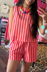 Load image into Gallery viewer, Coral Punch Stripe Set
